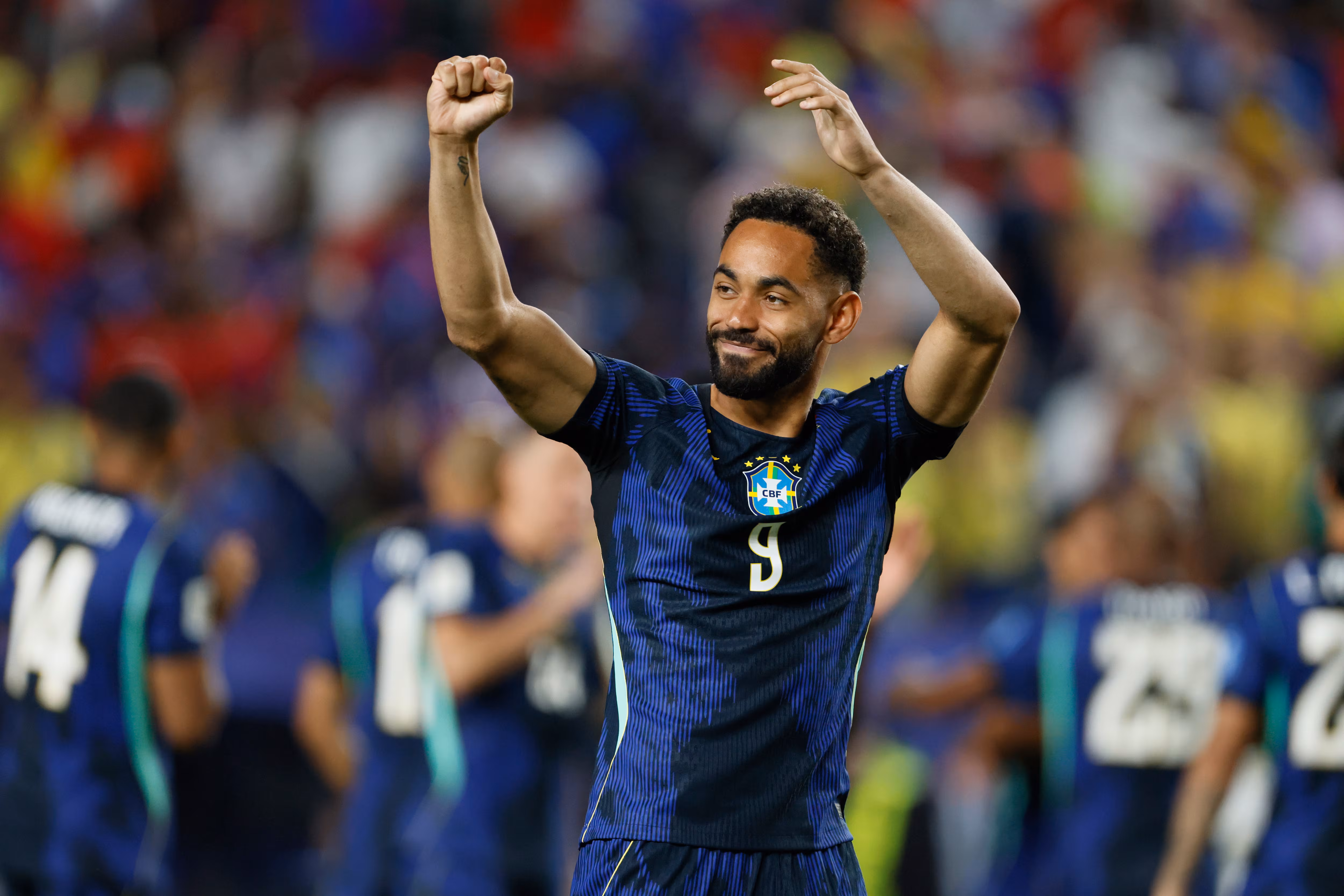 Dos goles de Matheus Cunha y uno de Vinicius destensan a Brasil en su cómoda victoria ante Haití
