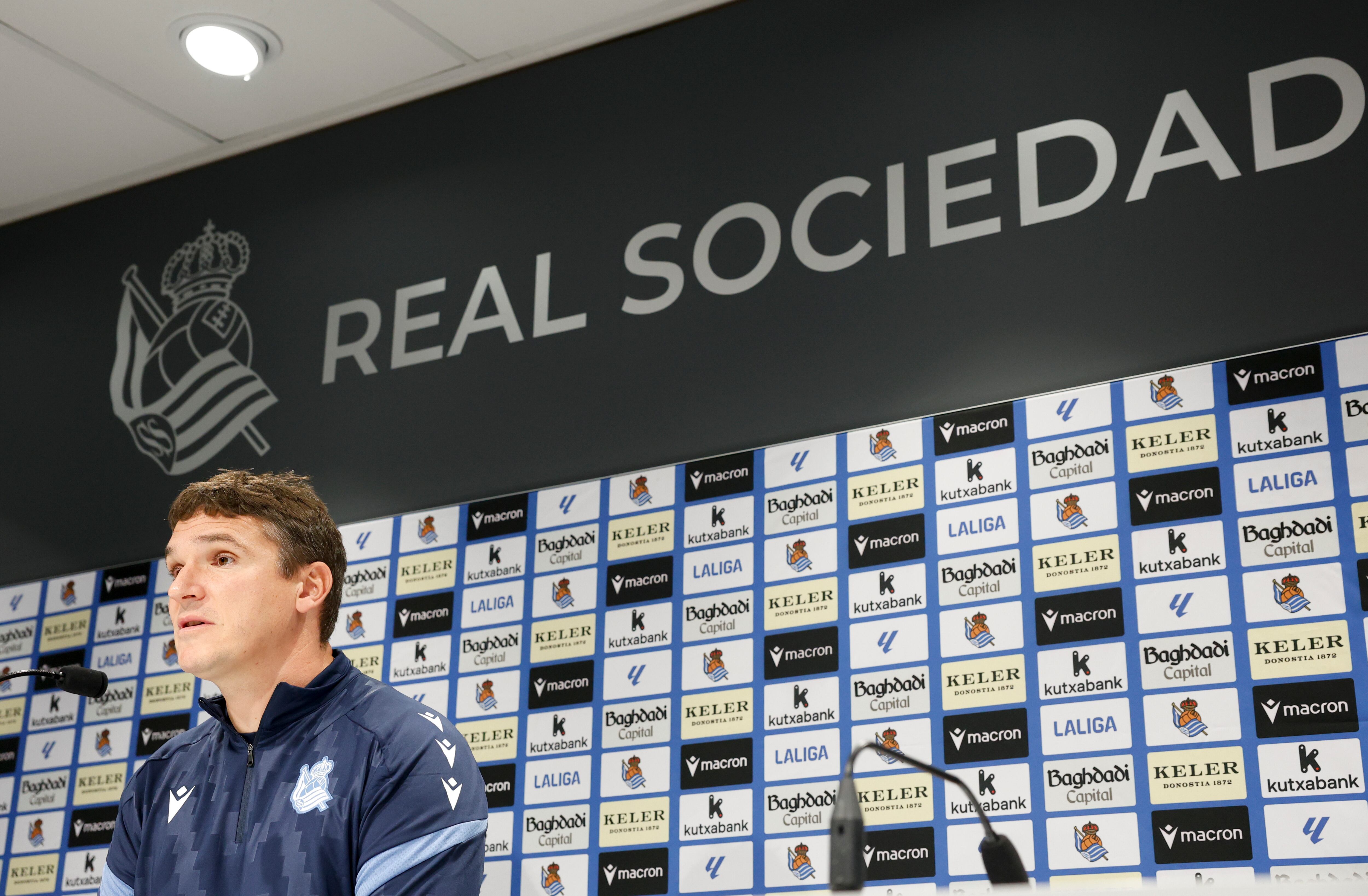 Jon Ansotegi, técnico interino de la Real Sociedad: “No me he puesto a pensar en si es un marrón o una oportunidad”