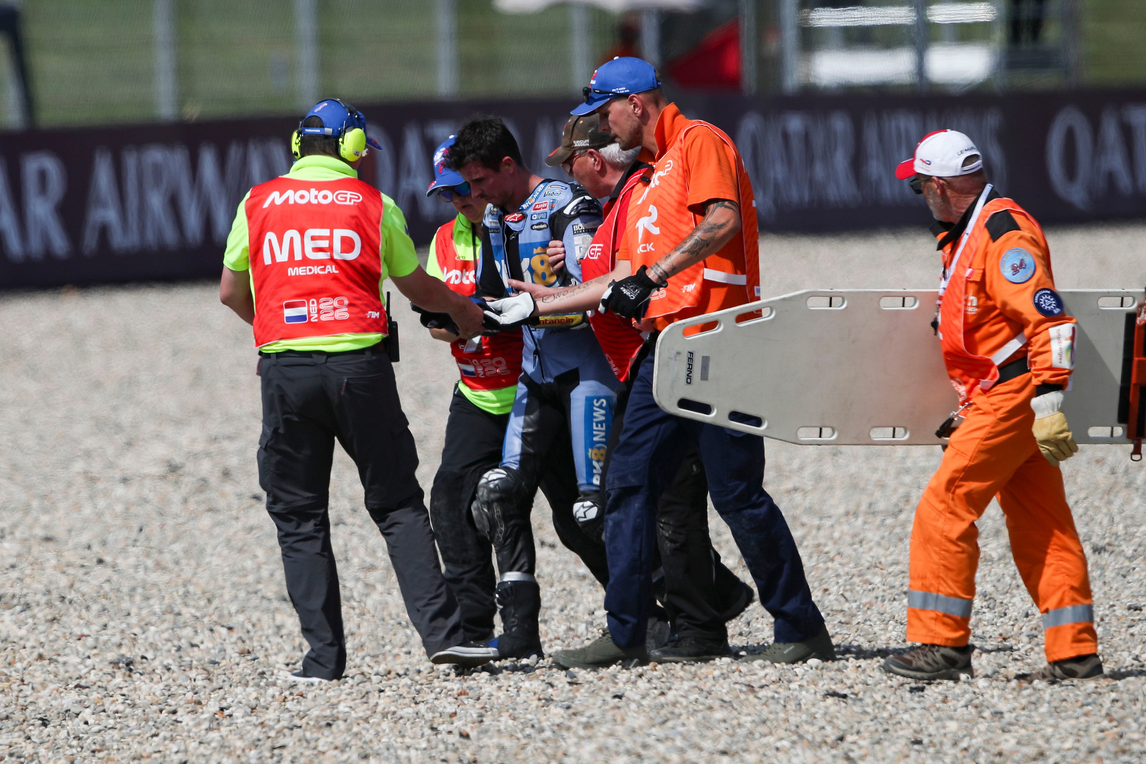 Alex Márquez sufre otro duro accidente en MotoGP durante la práctica del GP de los Países Bajos