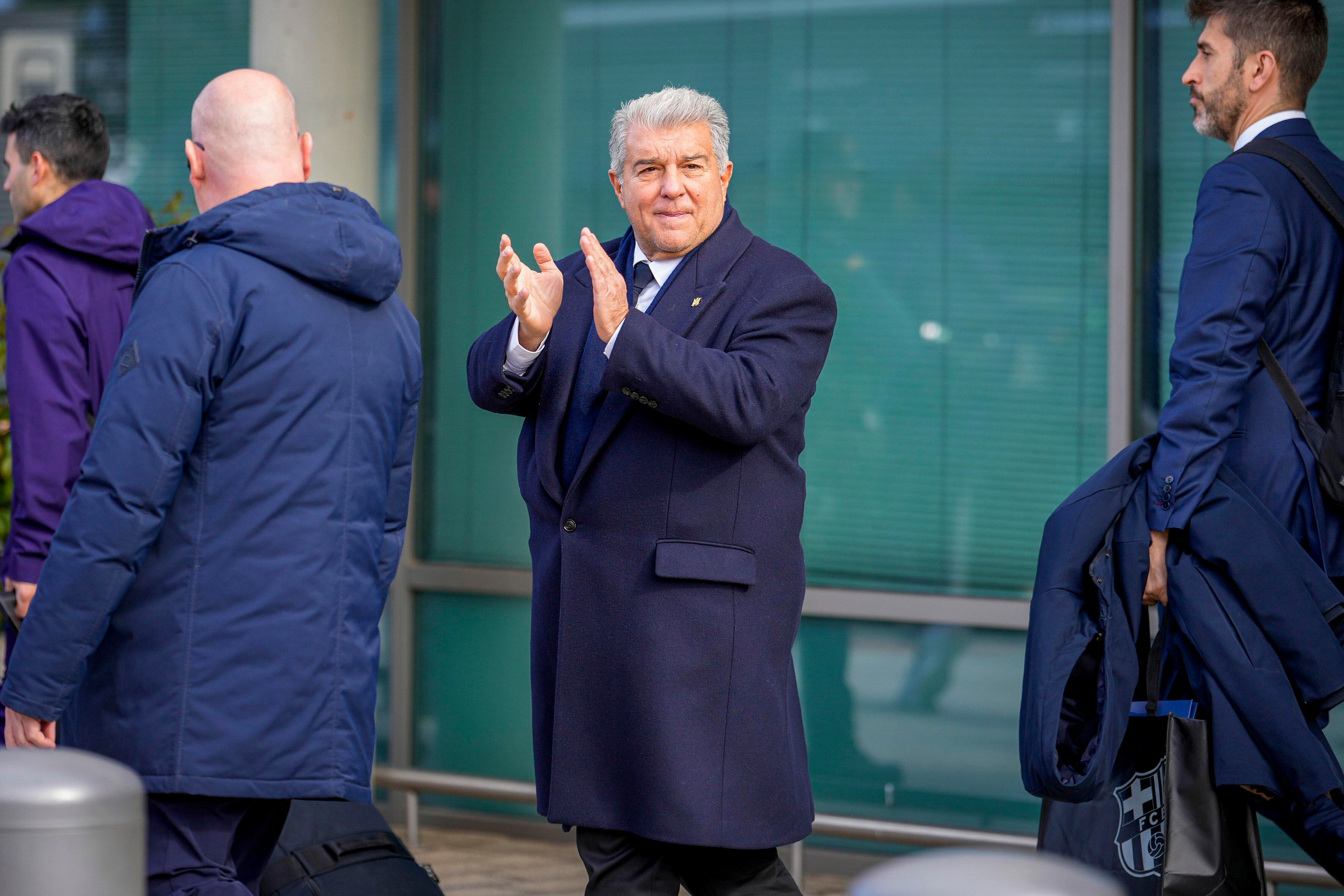 Joan Laporta, de profesión presidente del Barça: dimitirá el lunes para afrontar una campaña en la que sale como claro favorito